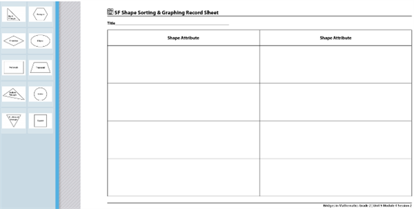 5F Shape Sorting & Graphing 